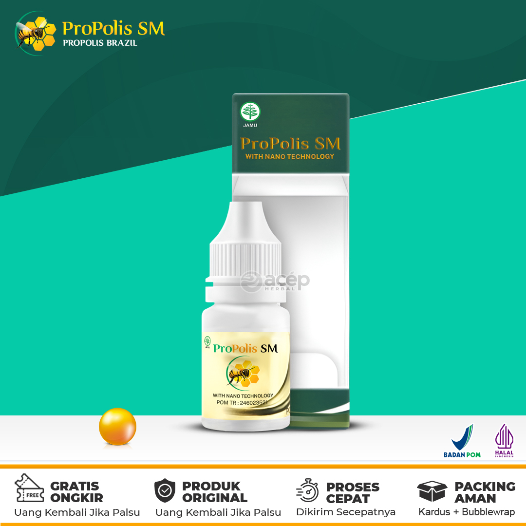 Propolis sm Original Halal Bpom Isi 6ml