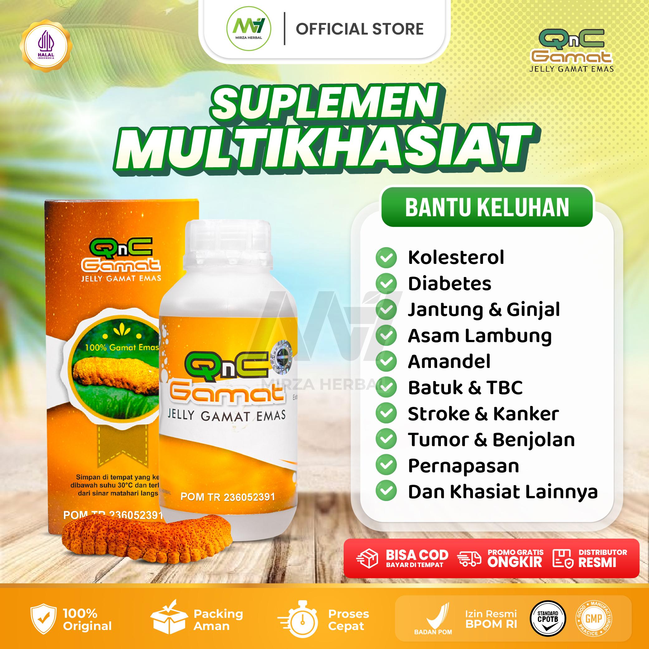 QNC Gamat Jelly Gamat ekstrak gamat emas asli Original Bpom isi 300 ml